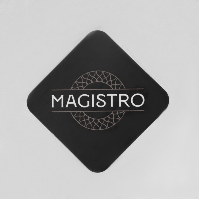 Кувшин для воды стеклянный с металлической крышкой Magistro «Богема», 1 л, 9×21 см, с крышкой, цвет крышки серебряный