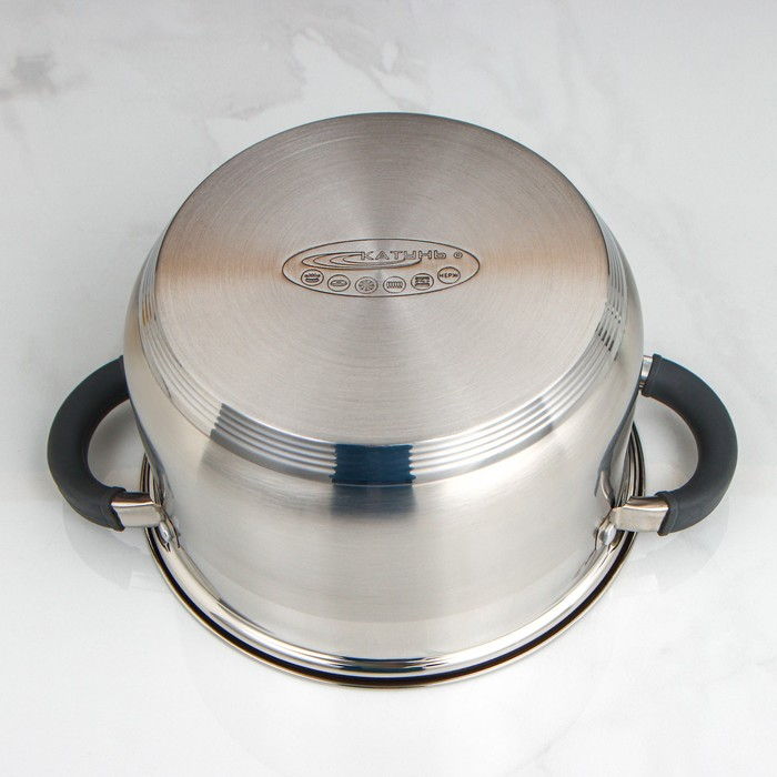 Кастрюля «Ирида», 3.9 л, d=20 см, капсульное дно, индукция Кастрюля «Ирида», 3.9 л, d=20 см, капсульное дно, индукция