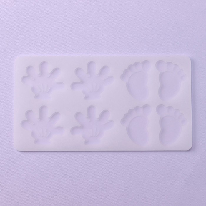 Форма для шоколада «Следопыт», силикон, 8 ячеек, 19,5×10,5×0,4 см, цвет прозрачный