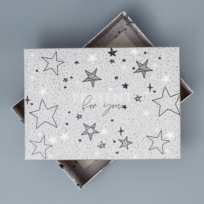 Коробка подарочная складная, упаковка, «Звёзды», 21 х 15 х 7 см
