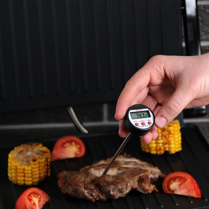 Термометр (термощуп) кухонный TP-100, максимальная температура 300 °C, от LR44, черный