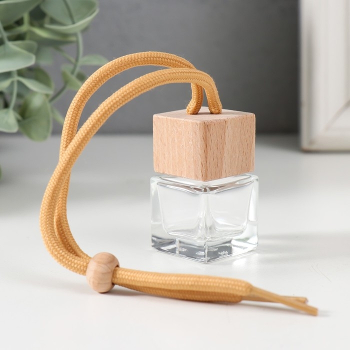 Диффузор стекло для ароматической эссенции  Диффузор стекло для ароматической эссенции "Прямые углы" 8 мл 2,5х2,5х4 см