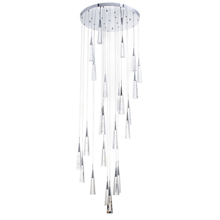 Светильник-каскад Светильник-каскад "Дрим" 24хLED 72Вт 3000K серебро 60х60х300см BayerLux