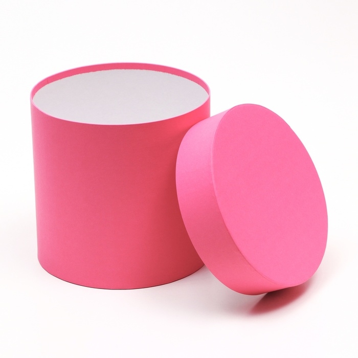 Набор круглых коробок 5в1 Набор круглых коробок 5в1 "Краски", розовый, 25 х 25 х 25 - 19 х 19 х 19 см