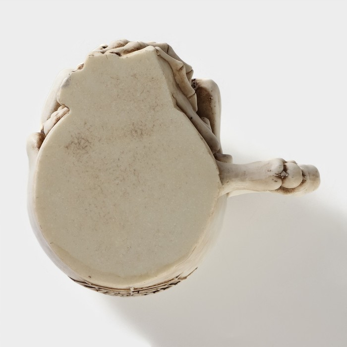 Кружка «Череп», 400 мл, цвет бежевый Кружка «Череп», 400 мл, цвет бежевый