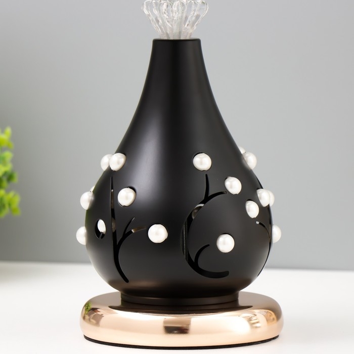 Настольная лампа Настольная лампа "Сабрина" Е27 40Вт черный 25х25х43 см RISALUX