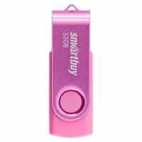 Флешка Smartbuy Twist, 32 Гб, USB 2.0, чт до 25 Мб/с, зап до 15 Мб/с, розовая