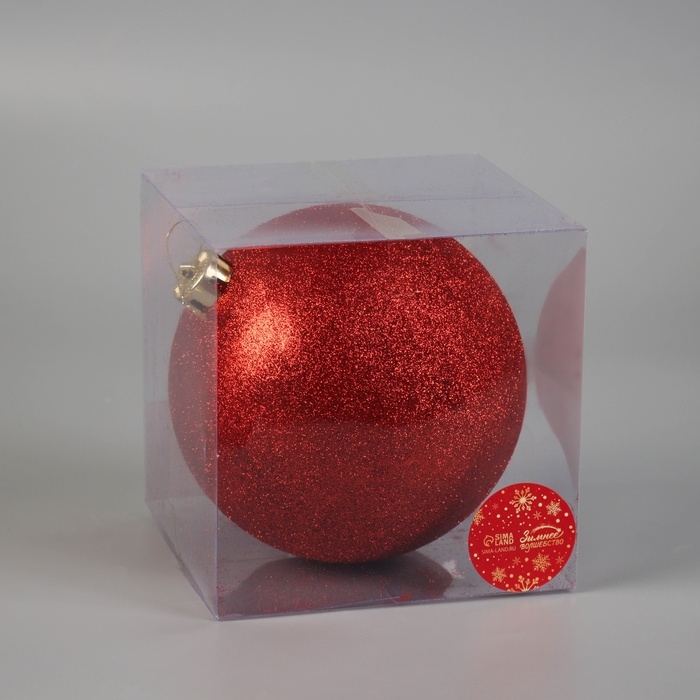 Шар пластик d-15 см Шар пластик d-15 см "Лоуренс" красный