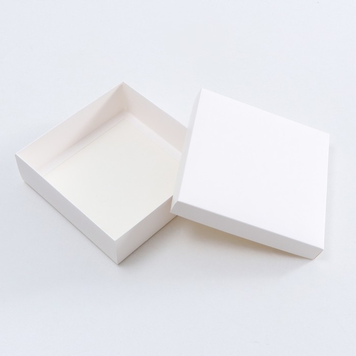 Коробка складная, крышка-дно, белая, 20 х 20 х 6 см Коробка складная, крышка-дно, белая, 20 х 20 х 6 см