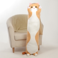 Шкурка мягкой игрушки «Кот-батон», 130 см, цвет рыжий, без набивки