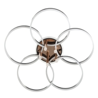 Светильник "Финди" 5xLED 250Вт черный 90х90х16 см BayerLux