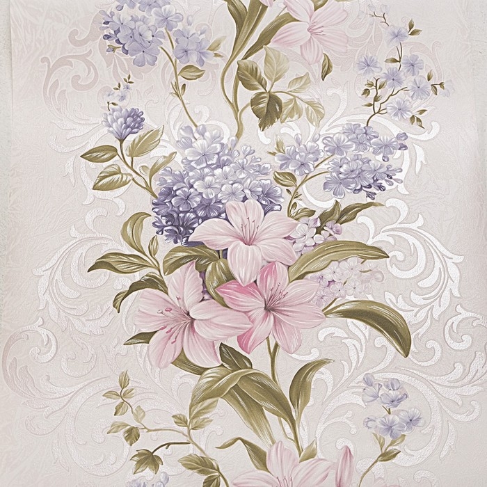Обои бумажные Обои бумажные "Лилия" С14Ф-738Ф-03, 0,53х10,05м