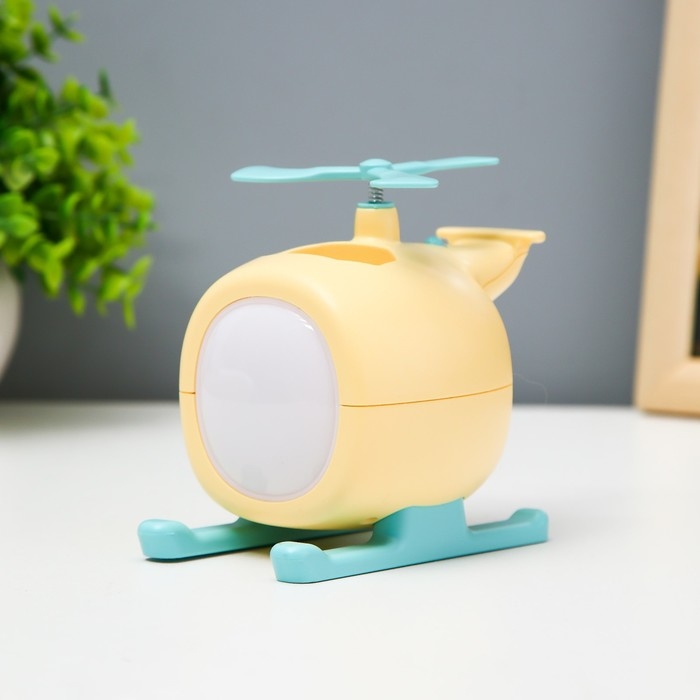 Ночник Ночник "Вертолёт" LED 1,5Вт USB АКБ МИКС 12х8х10,5 см RISALUX