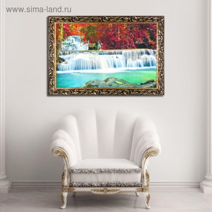 Гобеленовая картина Гобеленовая картина "Пороги" 44*64 см рамка микс