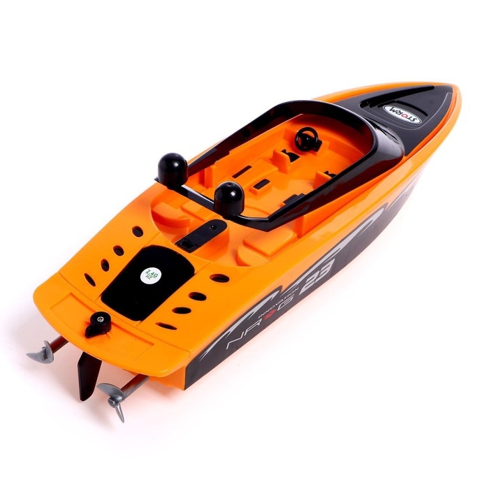 Катер радиоуправляемый «Спидбот», работает от аккумулятора, цвет оранжевый Катер радиоуправляемый «Спидбот», работает от аккумулятора, цвет оранжевый