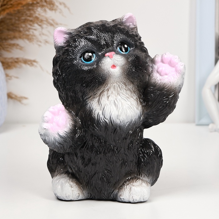 Копилка Копилка "Радостный кот" черный, 20см