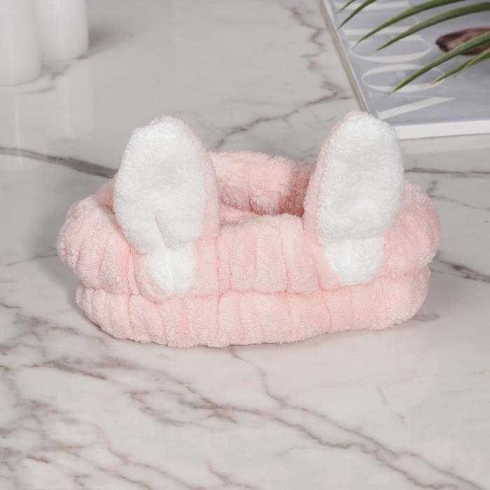 Повязка для умывания Доляна «Зайчик», цвет МИКС Повязка для умывания Доляна «Зайчик», цвет МИКС