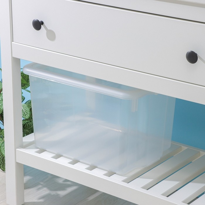 Контейнер для хранения с крышкой Porter, 21 л, 43×32×27 см, цвет прозрачный Контейнер для хранения с крышкой Porter, 21 л, 43×32×27 см, цвет прозрачный