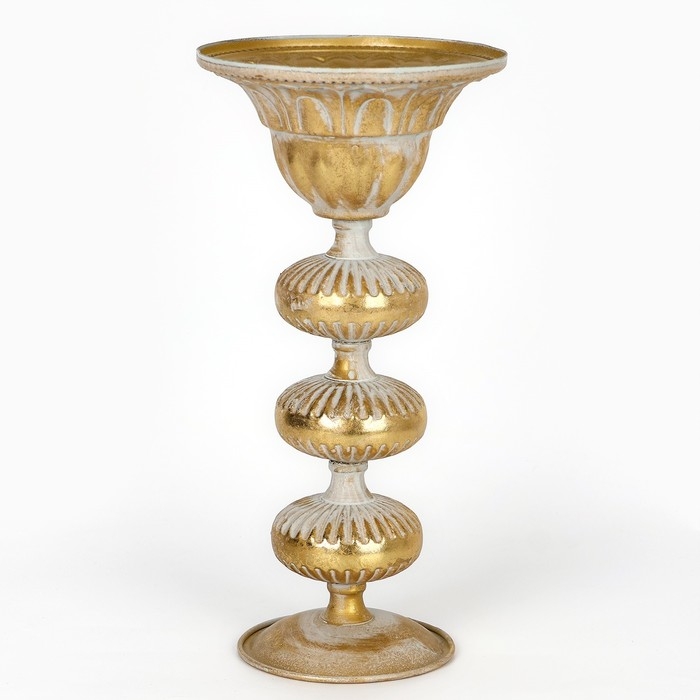 Подсвечник металл «Ярусы» для одной свечи 16 х 16 х 31 см