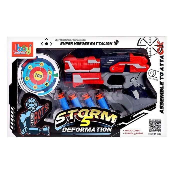 Робот «Бластер», трансформируется, стреляет мягкими пулями Робот «Бластер», трансформируется, стреляет мягкими пулями