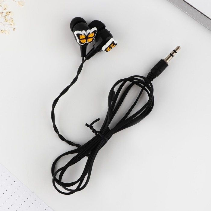 Наушники проводные «Бабочки», мод. VBT 1.29, 120 см Наушники проводные «Бабочки», мод. VBT 1.29, 120 см
