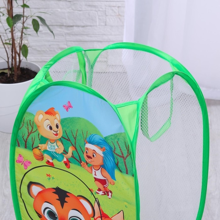 Корзина для хранения игрушек «Тигрёнок и друзья» 57х34х34 см Корзина для хранения игрушек «Тигрёнок и друзья» 57х34х34 см