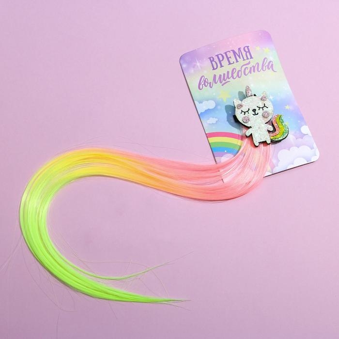 Заколки для волос , цветная прядь «Время волшебства» Заколки для волос , цветная прядь «Время волшебства»