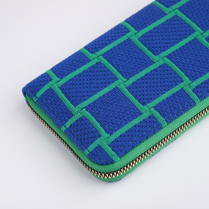 Кошелёк женский на молнии, цвет синий Кошелёк женский на молнии, цвет синий