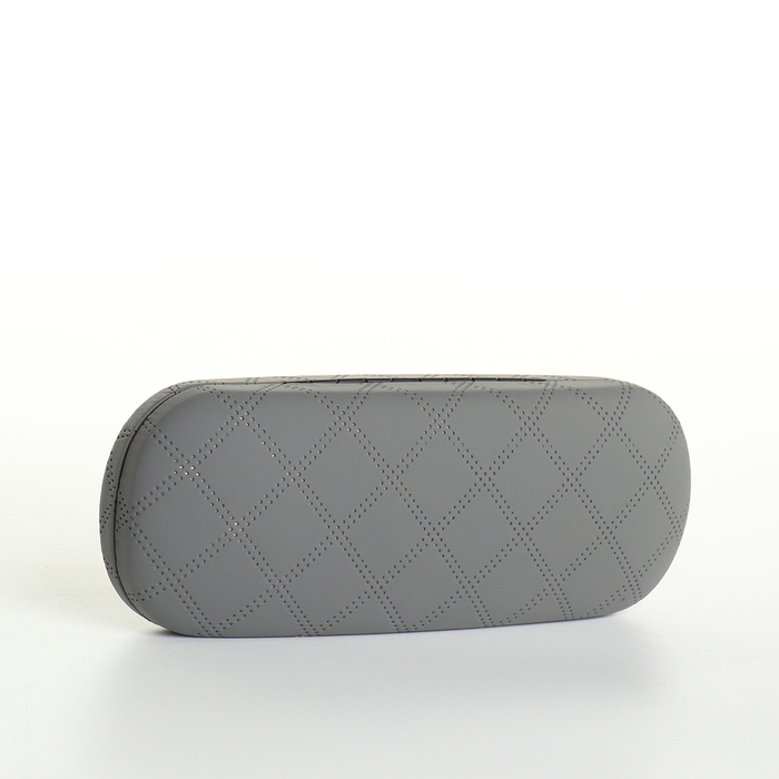 Футляр для очков на хлопушке, длина 16 см, цвет серый Футляр для очков на хлопушке, длина 16 см, цвет серый