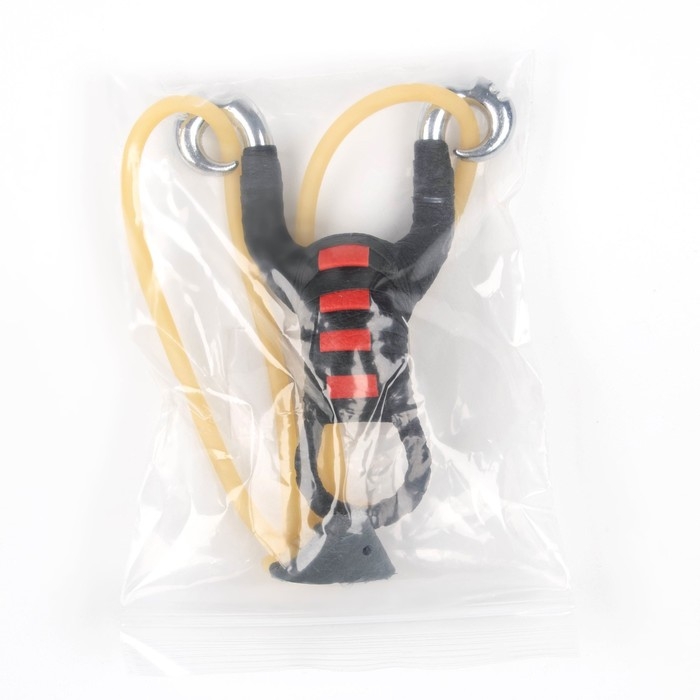 Рогатка металлическая "Ниндзя" в кожаной оплётке, микс