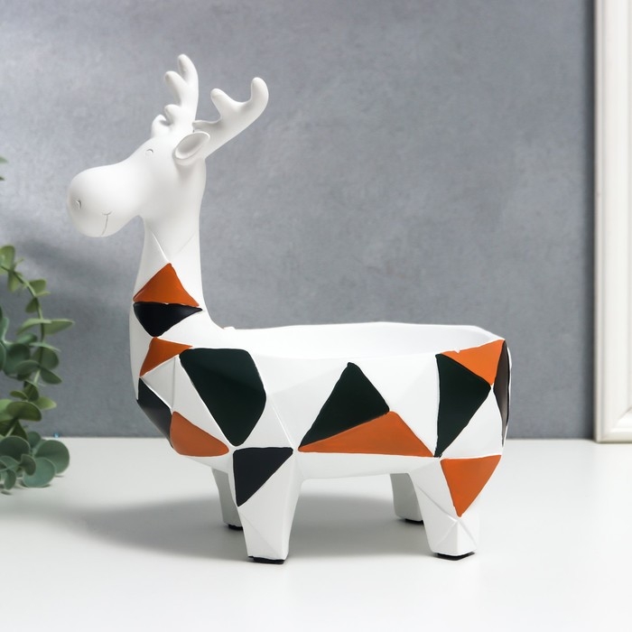 Сувенир полистоун 3D подставка Сувенир полистоун 3D подставка "Лосик. Цветная геометрия" 25х13,5х22 см