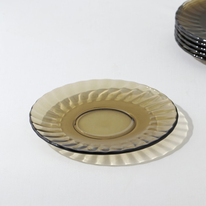 Набор столовый Elica, 44 предмета, стеклянный, дымка Набор столовый Elica, 44 предмета, стеклянный, дымка