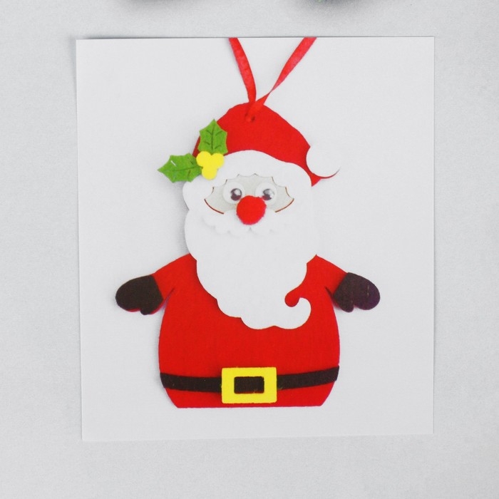 Набор для творчества - создай ёлочное украшение из фетра «Дед мороз» Набор для творчества - создай ёлочное украшение из фетра «Дед мороз»