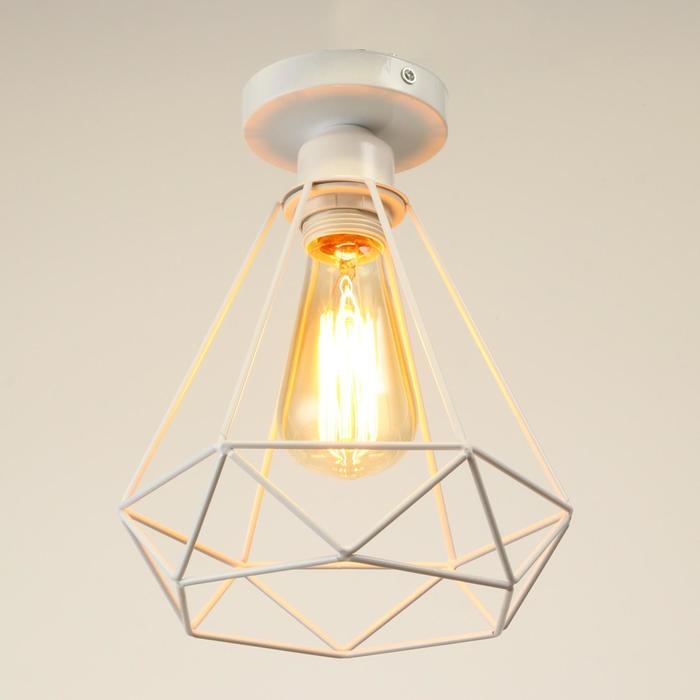 Люстра  Люстра "Адри" 1х60Вт E27 белый 16х16х18 см BayerLux