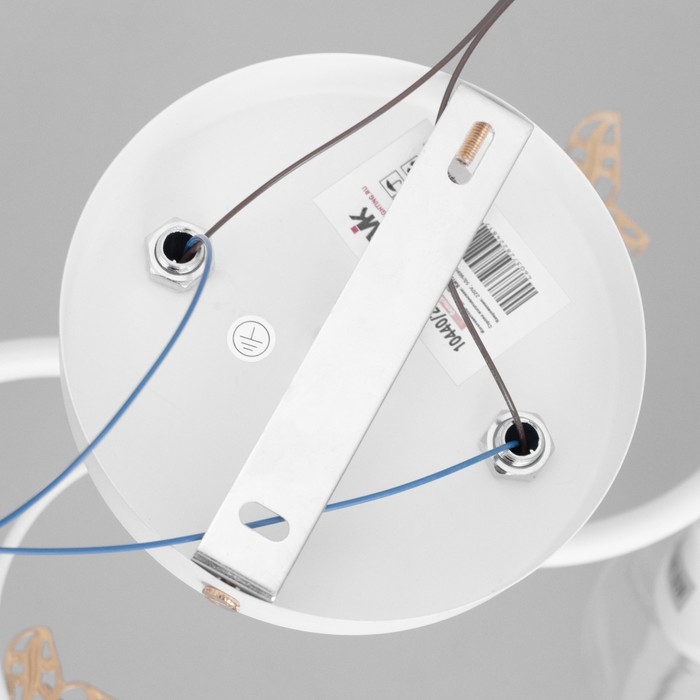 Люстра Люстра "Мия" 2х60Вт Е27 Белый, золото 53х18х24см