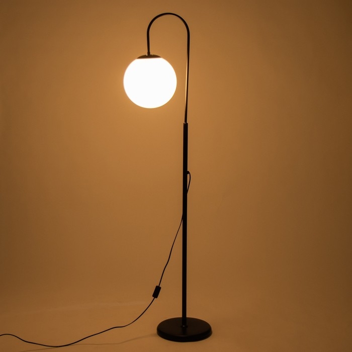 Торшер  Торшер "Асфира" Е27 15Вт чёрно-белый h.171 см