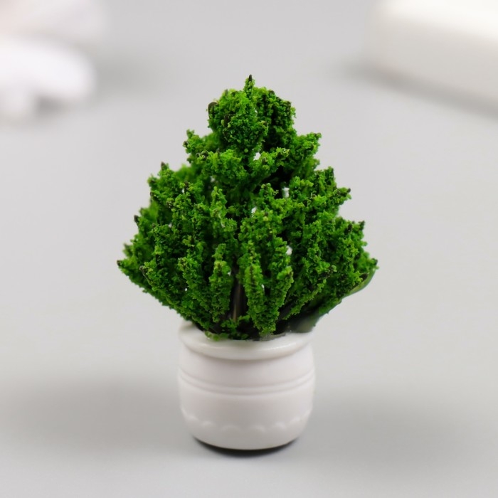 Искусственное растение для творчества пластик Искусственное растение для творчества пластик "Деревце в горшке" 3х3х5 см