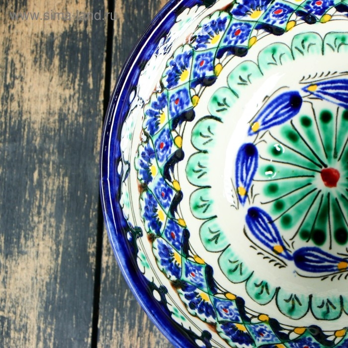 Коса Риштанская Керамика  Коса Риштанская Керамика "Узоры" 15 см, малая, микс