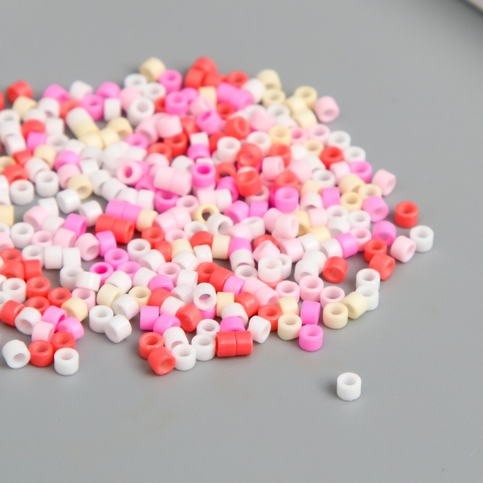 Бисер стекло 11/0  Бисер стекло 11/0 "Цилиндр. Оттенки розового" 10 г