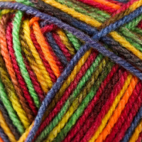 Пряжа "Crazy color" 25% шерсть, 75% акрил 260м/100гр (148)