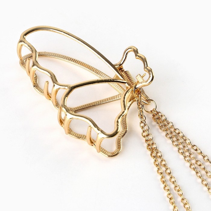 Краб для волос с цепочкой «Believe in love», 14 х 6 х 3 см Краб для волос с цепочкой «Believe in love», 14 х 6 х 3 см