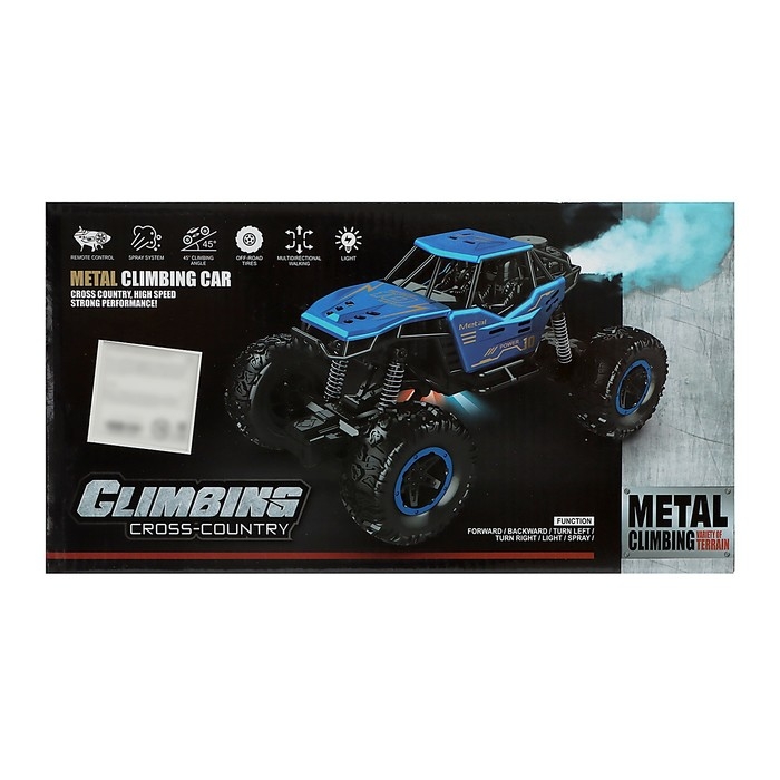 Джип «Вездеход», радиоуправление, дым, элементы из металла, черный Джип «Вездеход», радиоуправление, дым, элементы из металла, черный