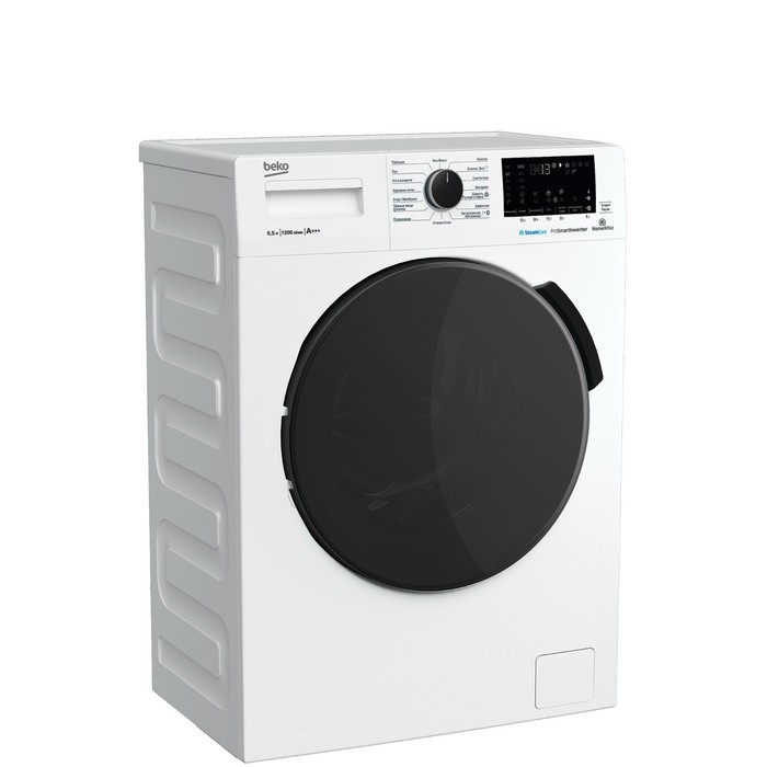 Стиральная машина Beko WSPE 6H616W, класс A++, 1200 об/мин, до 6.5 кг, бело/черная Стиральная машина Beko WSPE 6H616W, класс A++, 1200 об/мин, до 6.5 кг, бело/черная