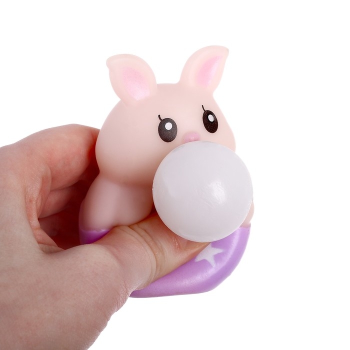 Антистресс сквиш мялка «Зайка с жвачкой», с воздухом, цвета МИКС, в шоубоксе Антистресс сквиш мялка «Зайка с жвачкой», с воздухом, цвета МИКС, в шоубоксе