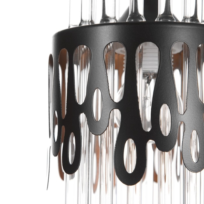 Подвес Подвес "Капель" 1х60Вт Е27 Черный