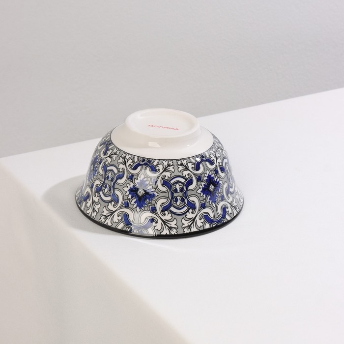 Салатник керамический Доляна &laquo;Дайра&raquo;, 350 мл, d=12,5 см, цвет серый