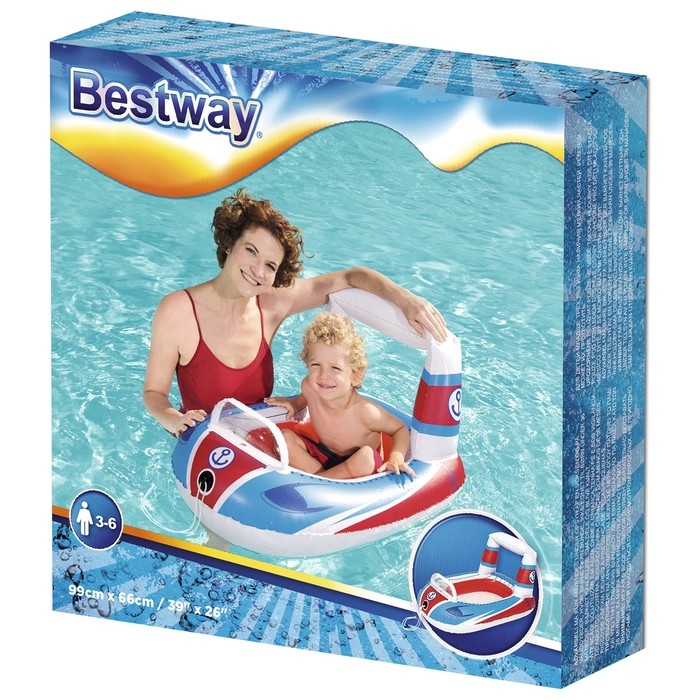 Лодочка надувная «Транспорт», от 3-6 лет, цвет МИКС, 34106 Bestway Лодочка надувная «Транспорт», от 3-6 лет, цвет МИКС, 34106 Bestway