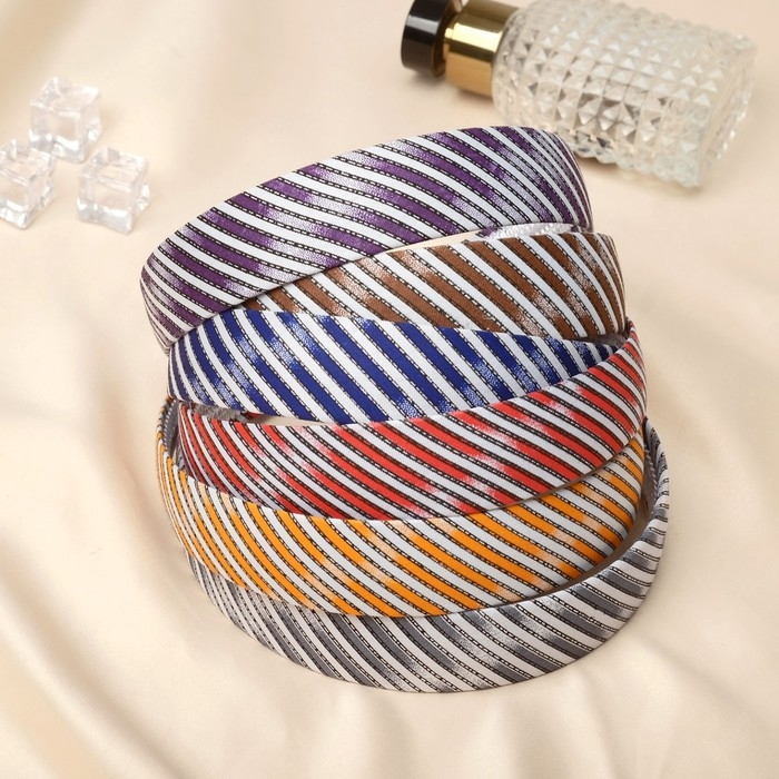 Ободок для волос Ободок для волос "Дженни" полоса штрих, 2,5 см, микс