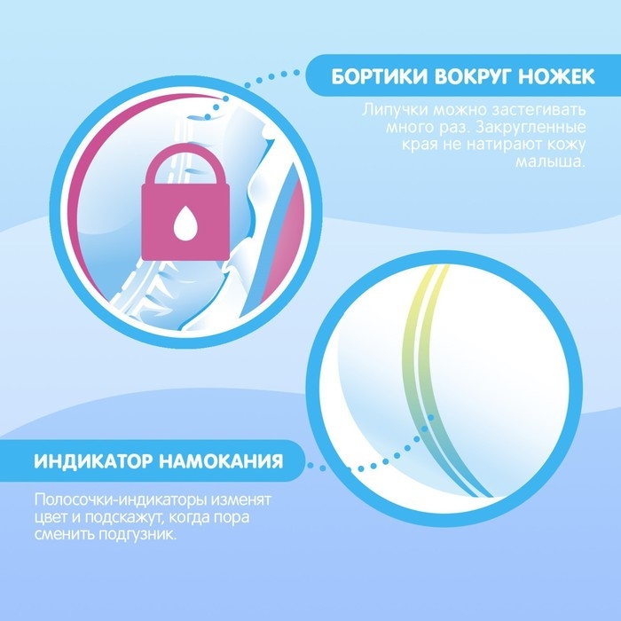 Подгузники-трусики JOONIES Comfort, размер M (6-11 кг), 54 шт