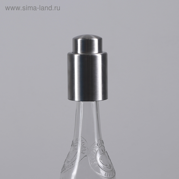 Пробка вакуумная «Профи», 4,5×7 см, цвет серебристый Пробка вакуумная «Профи», 4,5×7 см, цвет серебристый